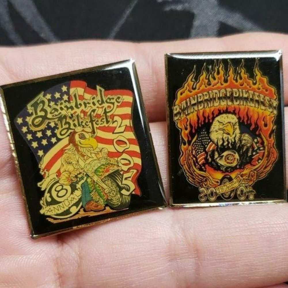 Bainbridge Ga bike fest Motorcycle pins‎